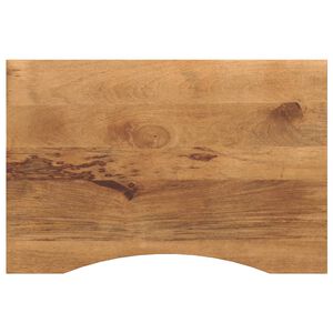 vidaXL Dessus de bureau avec courbe 100x60x2,5 cm manguier massif brut