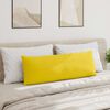 vidaXL Coussins de canap&eacute; 2 pcs Jaune clair 120 x 40 cm tissu