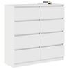 vidaXL Buffet blanc 100x35x99 cm bois d'ingénierie