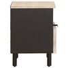 vidaXL Cabinet de chevet Blanc 40 x 33 x 46 cm Bois de mangue massif