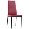 vidaXL Mobilier de salle &agrave; manger 7 pcs Rouge bordeaux