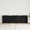 vidaXL Buffet Ch&ecirc;ne noir 240 x 33 x 70 cm Bois d'ing&eacute;nierie