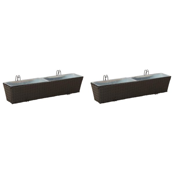 vidaXL Garde-Corps M&eacute;tал