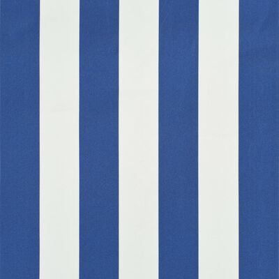 vidaXL Auvent rétractable 350x150 cm Bleu et blanc