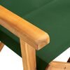 vidaXL Chaises de metteur en scène lot de 2 bois massif d'acacia vert