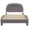 vidaXL Cadre de lit Viana sans matelas gris 100x200 cm similicuir