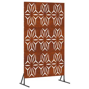 vidaXL &Eacute;cran de confidentialit&eacute; 100 x 50 x 180 cm Acier patin&eacute; Rouill&eacute;