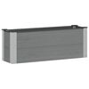vidaXL Jardini&egrave;re sur&eacute;lev&eacute;e Gris 100 x 30 x 36 cm alu.