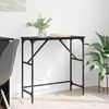 vidaXL Table console Ch&ecirc;ne noir 75 x 32 x 75 cm Bois d'ing&eacute;nierie