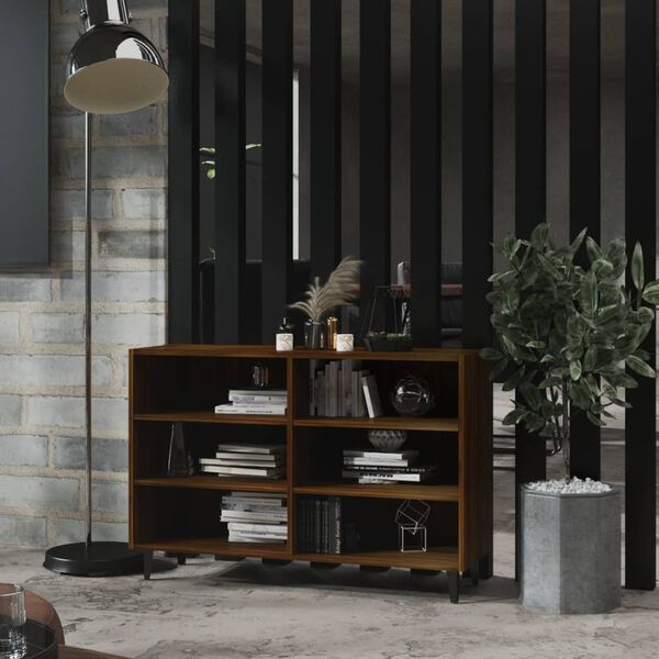 vidaXL Buffet chêne marron 103,5x35x70 cm bois d'ingénierie