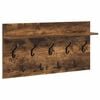 vidaXL Porte-manteau mural Montage mural Ch&ecirc;ne fum&eacute; 80 x 40 x 12 cm
