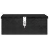 vidaXL Boîte de rangement Noir 60x23,5x23 cm Aluminium