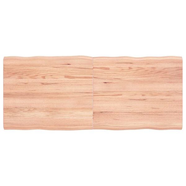 vidaXL Dessus de table bois massif traité bordure assortie