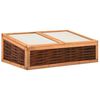 vidaXL Serre 120x80x45 cm Bois de pin massif et saule