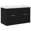 vidaXL Cabinet de salle de bain Chêne noir 80 x 38,5 x 46 cm