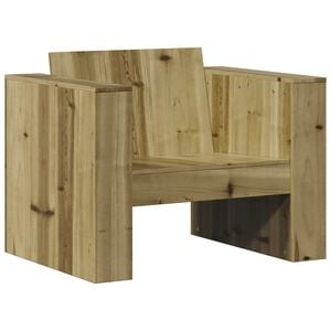 vidaXL Canap&eacute; de jardin 79x60x62 cm bois de pin impr&eacute;gn&eacute;