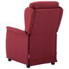 vidaXL Chaise de massage avec coussin Vin 67.5 x 93.5 x 101.5 cm tissu