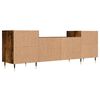 vidaXL Meuble TV Ch&ecirc;ne fum&eacute; 160x35x55 cm Bois d'ing&eacute;nierie