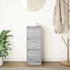 vidaXL Buffet sonoma gris 29,5x34x76 cm bois d'ing&eacute;nierie