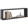 vidaXL &Eacute;tag&egrave;res cube murales 2pcs Gris brillant 80x15x26,5 cm