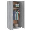 vidaXL Garde-robe Sonoma gris 80x52x180 cm Bois d'ing&eacute;nierie