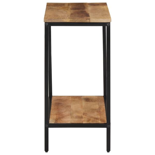 vidaXL Table console 70x35x70 cm bois de manguier massif brut