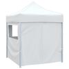 vidaXL Tente de r&eacute;ception pliable avec 4 parois 2x2 m Acier Blanc