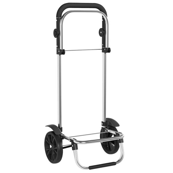 vidaXL Trolley de shopping Noir 36.5 x 46.5 x 100.5 cm Tissu Oxford
