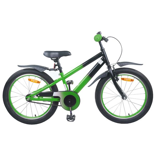 vidaXL V&eacute;lo pour Enfants 18 Pouces pour les 5-7 ans Bleu Noir