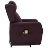 vidaXL Fauteuil de massage Violet Tissu