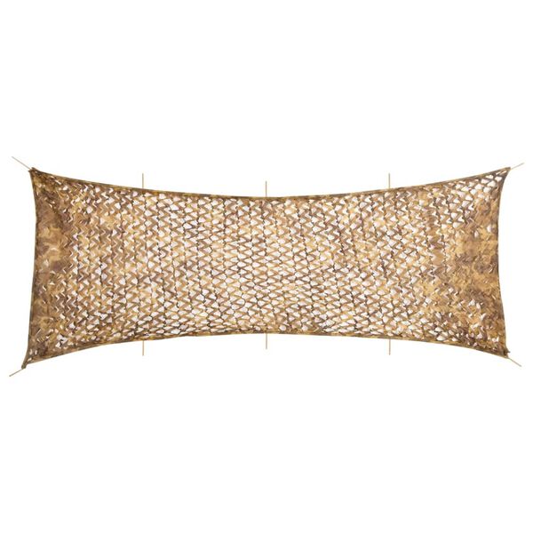 vidaXL Filet de camouflage avec sac de rangement 833x297 cm sable