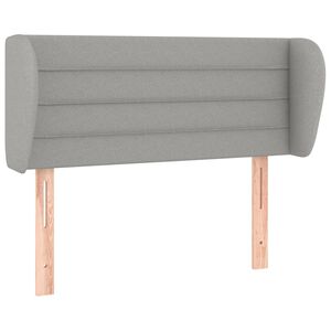 vidaXL T&ecirc;te de lit avec oreilles Gris clair 83x23x78/88 cm Tissu