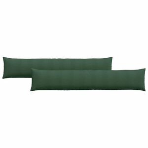 vidaXL Coussins de canap&eacute; 2 pcs Vert fonc&eacute; 200 x 40 cm