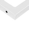 vidaXL Supports d'étagères pour lavabo 2 pcs blanc rectangulaire acier