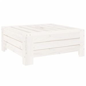 vidaXL Couvercle de base de parasol blanc bois massif de pin