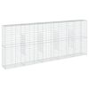 vidaXL Panier gabion avec couvercle 500x50x200 cm fer galvanis&eacute;