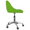 vidaXL Chaise pivotante de salle &agrave; manger Vert Similicuir