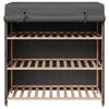 vidaXL Armoire &agrave; chaussures avec housse Gris 79x40x80 cm Tissu