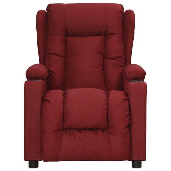 vidaXL Fauteuil Rouge bordeaux Tissu
