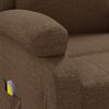 vidaXL Fauteuil de massage Marron Tissu