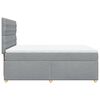 vidaXL Sommier &agrave; lattes de lit avec matelas Gris clair 160x200cm Tissu