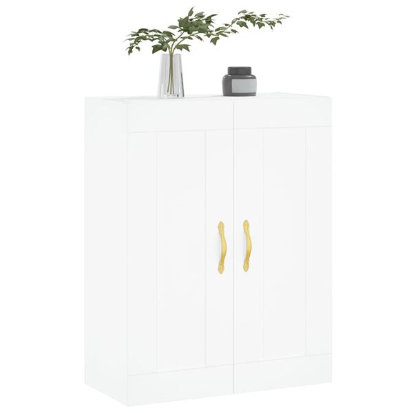 vidaXL Armoire murale blanc 69,5x34x90 cm bois d'ing&eacute;nierie