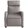 vidaXL Fauteuil de massage inclinable électrique Taupe Tissu