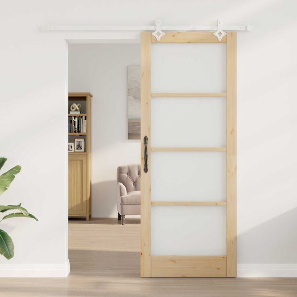 vidaXL Porte coulissante Naturel 83 x 211 cm