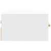 vidaXL Table de chevet murale blanc 35x35x20 cm