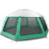 vidaXL Tente piscine toit amovible parois maille vert d'eau 612x612 cm