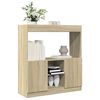 vidaXL Buffet haut chêne sonoma 92x33x100 cm bois d'ingénierie