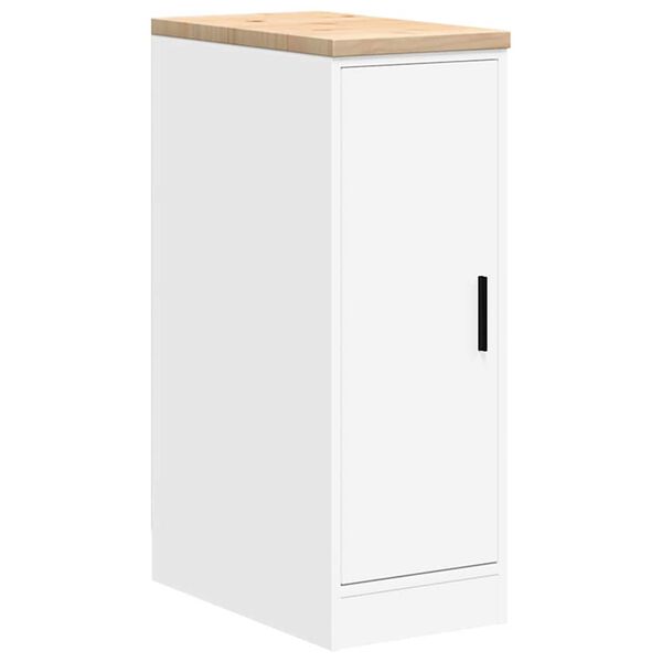 vidaXL Armoire de rangement de garage blanc 30x51x85 cm bois de pin