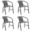 vidaXL Chaises de jardin lot de 4 Rotin de plastique et acier 110 kg
