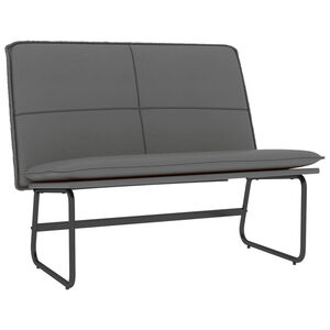 vidaXL Banc Gris 100x75x76 cm Similicuir